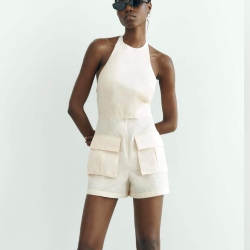Zara cargo romper